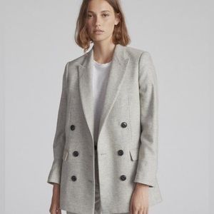 Rag and Bone Oversized Double Breasted Wool Blazer
